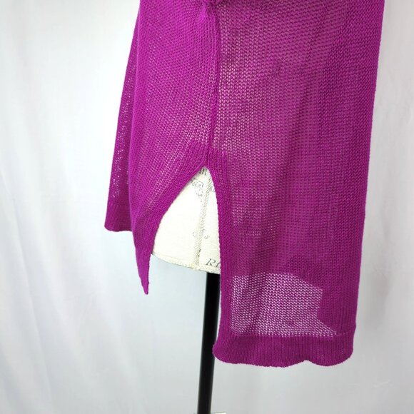 Eileen Fisher Sweater Small Purple Knit - Picture 5 of 8